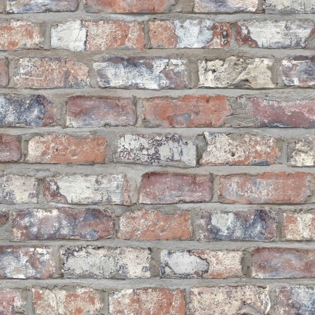 DUTCH WALLCOVERINGS Papel de pared diseño ladrillos multicolor EW3103 
