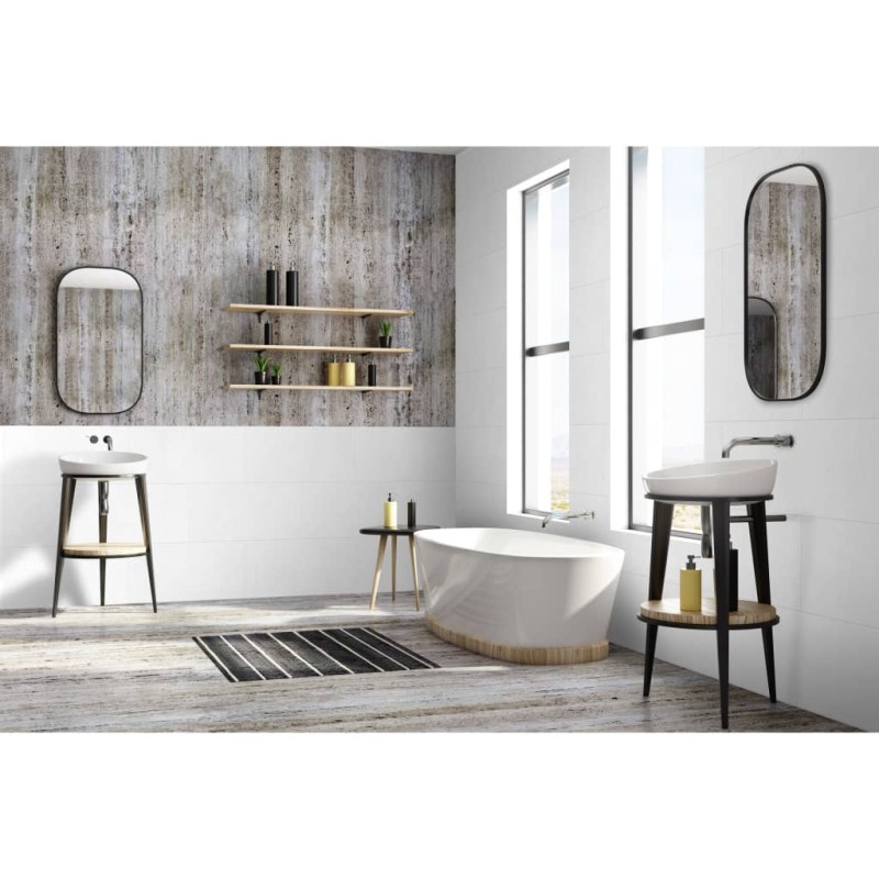 Grosfillex Baldosa de pared Gx Wall+ blanco piedra 30x60 cm 11 uds Grosfillex Baldosa de pared Gx Wall+ blanco piedra 30x60 cm 11 uds