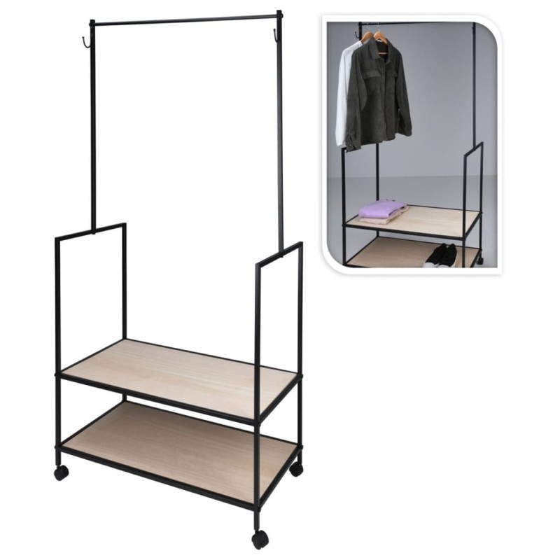 H&S Collection Perchero burro con 2 ganchos de metal H&S Collection Perchero burro con 2 ganchos de metal