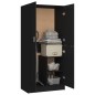 vidaXL Armario de madera contrachapada negro 82,5x51,5x180 cm vidaXL Armario de madera contrachapada negro 82,5x51,5x180 cm