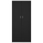 vidaXL Armario de madera contrachapada negro 82,5x51,5x180 cm vidaXL Armario de madera contrachapada negro 82,5x51,5x180 cm