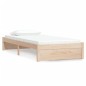 vidaXL Estructura de cama de madera maciza 90x200 cm vidaXL Estructura de cama de madera maciza 90x200 cm