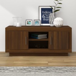 vidaXL Mueble para TV madera contrachapada roble marrón 102x35x45 cm