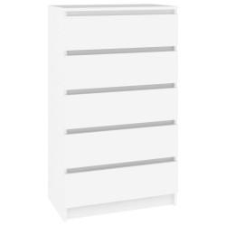 vidaXL Cajonera de madera contrachapada blanco 60x36x103 cm