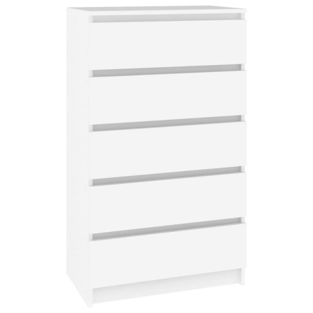 vidaXL Cajonera de madera contrachapada blanco 60x36x103 cm