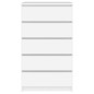 vidaXL Cajonera de madera contrachapada blanco 60x36x103 cm vidaXL Cajonera de madera contrachapada blanco 60x36x103 cm
