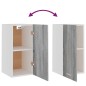 vidaXL Armario colgante madera ingeniería gris sonoma 29,5x31x60 cm