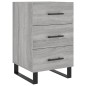vidaXL Mesita de noche madera de ingeniería gris Sonoma 40x40x66 cm