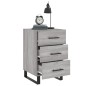 vidaXL Mesita de noche madera de ingeniería gris Sonoma 40x40x66 cm