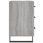 vidaXL Mesita de noche madera de ingeniería gris Sonoma 40x40x66 cm