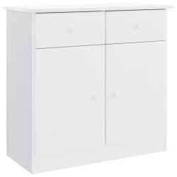 vidaXL Aparador ALTA madera maciza de pino blanco 77x35x73 cm