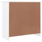 vidaXL Aparador ALTA madera maciza de pino blanco 77x35x73 cm