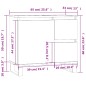 vidaXL Armario de baño madera contrachapada marrón roble 65x33x60 cm vidaXL Armario de baño madera contrachapada marrón roble 65x33x60 cm