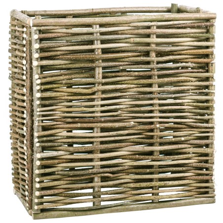 vidaXL Arriate elevado de madera de avellano 80x40x80 cm