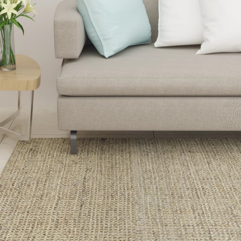 vidaXL Alfombra de sisal natural verde 80x250 cm