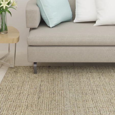 vidaXL Alfombra de sisal natural verde 80x250 cm