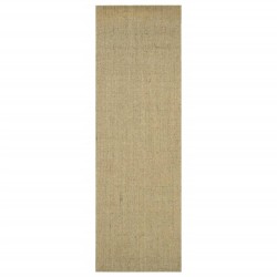 vidaXL Alfombra de sisal natural verde 80x250 cm