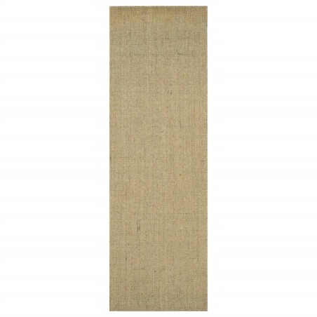 vidaXL Alfombra de sisal natural verde 80x250 cm