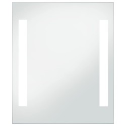 vidaXL Espejo de pared de baño con LED 50x60 cm