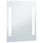 vidaXL Espejo de pared de baño con LED 50x60 cm vidaXL Espejo de pared de baño con LED 50x60 cm
