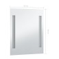 vidaXL Espejo de pared de baño con LED 50x60 cm vidaXL Espejo de pared de baño con LED 50x60 cm