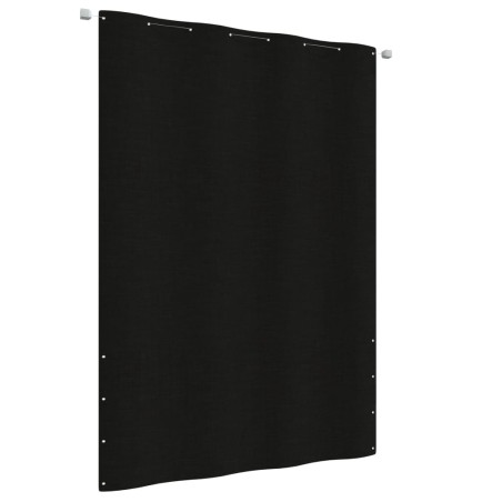 vidaXL Toldo pantalla para balcón de tela oxford negro 160x240 cm