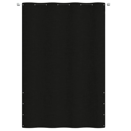 vidaXL Toldo pantalla para balcón de tela oxford negro 160x240 cm