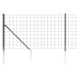 vidaXL Cerca de alambre con pinchos de anclaje gris antracita 0,8x10 m vidaXL Cerca de alambre con pinchos de anclaje gris antracita 0,8x10 m