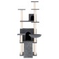 vidaXL Rascador para gatos con postes de sisal gris oscuro 154 cm vidaXL Rascador para gatos con postes de sisal gris oscuro 154 cm