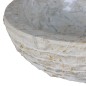 vidaXL Lavabo de mármol 40 cm color crema vidaXL Lavabo de mármol 40 cm color crema
