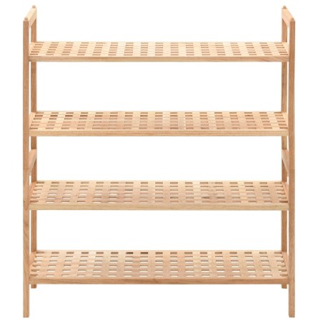 vidaXL Zapatero de madera maciza de nogal 69x26x81 cm