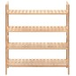 vidaXL Zapatero de madera maciza de nogal 69x26x81 cm vidaXL Zapatero de madera maciza de nogal 69x26x81 cm