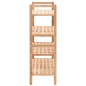 vidaXL Zapatero de madera maciza de nogal 69x26x81 cm vidaXL Zapatero de madera maciza de nogal 69x26x81 cm