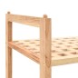 vidaXL Zapatero de madera maciza de nogal 69x26x81 cm vidaXL Zapatero de madera maciza de nogal 69x26x81 cm