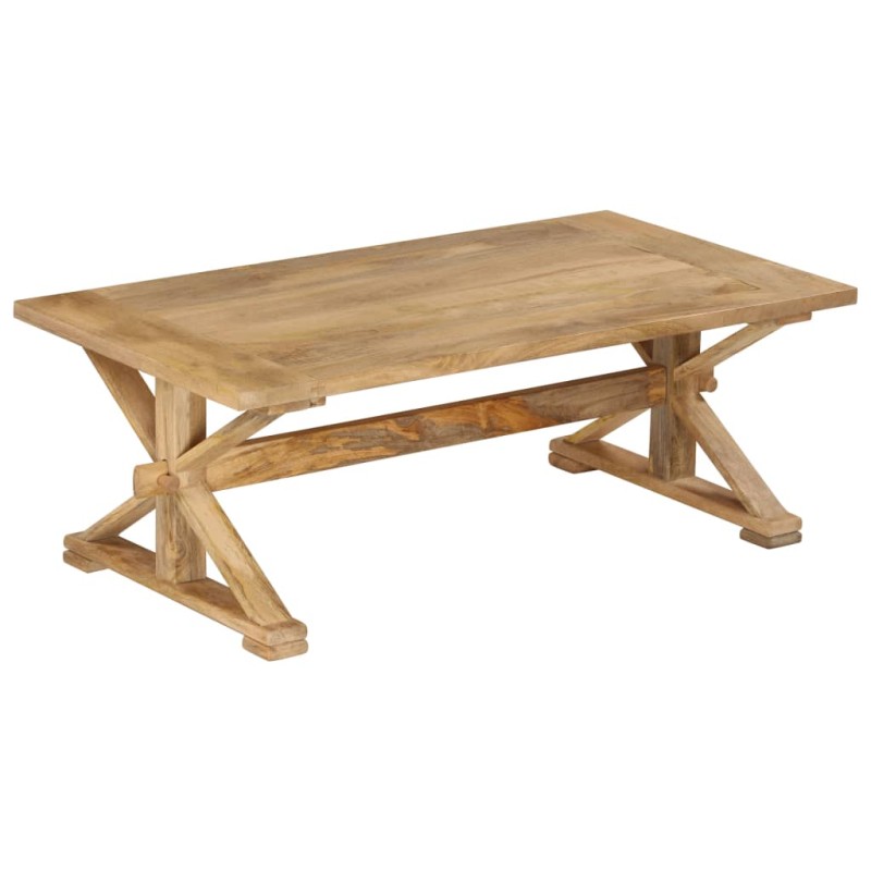 vidaXL Mesa de centro de madera maciza de mango 110x60x40 cm vidaXL Mesa de centro de madera maciza de mango 110x60x40 cm