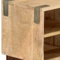 vidaXL Mueble para TV de madera maciza de mango rugosa 130x30x46 cm vidaXL Mueble para TV de madera maciza de mango rugosa 130x30x46 cm
