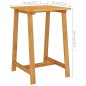 vidaXL Mesa alta de jardín madera maciza de acacia 70x70x104 cm