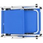 vidaXL Tumbonas plegables con techo 2 uds aluminio y textilene azul
