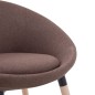 vidaXL Silla de comedor de tela marrón vidaXL Silla de comedor de tela marrón