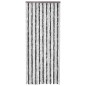 vidaXL Cortina mosquitera gris y blanco chenilla 56x200 cm vidaXL Cortina mosquitera gris y blanco chenilla 56x200 cm
