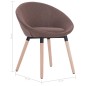 vidaXL Silla de comedor de tela marrón vidaXL Silla de comedor de tela marrón