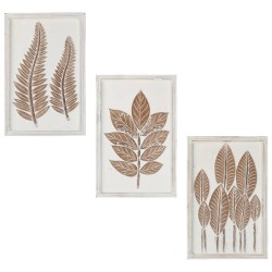 vidaXL Paneles de pared tallados a mano 3 unidades MDF 40x60x1,5cm
