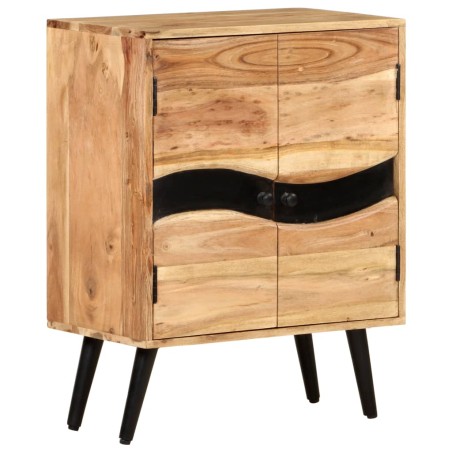 vidaXL Aparador de madera maciza de acacia 57x34x75 cm