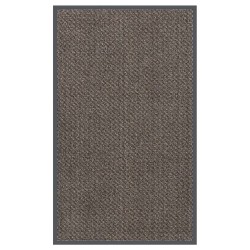 vidaXL Felpudo copetudo 90x150 cm marrón oscuro