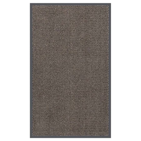 vidaXL Felpudo copetudo 90x150 cm marrón oscuro