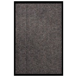 vidaXL Felpudo de rayas beige 80x120 cm
