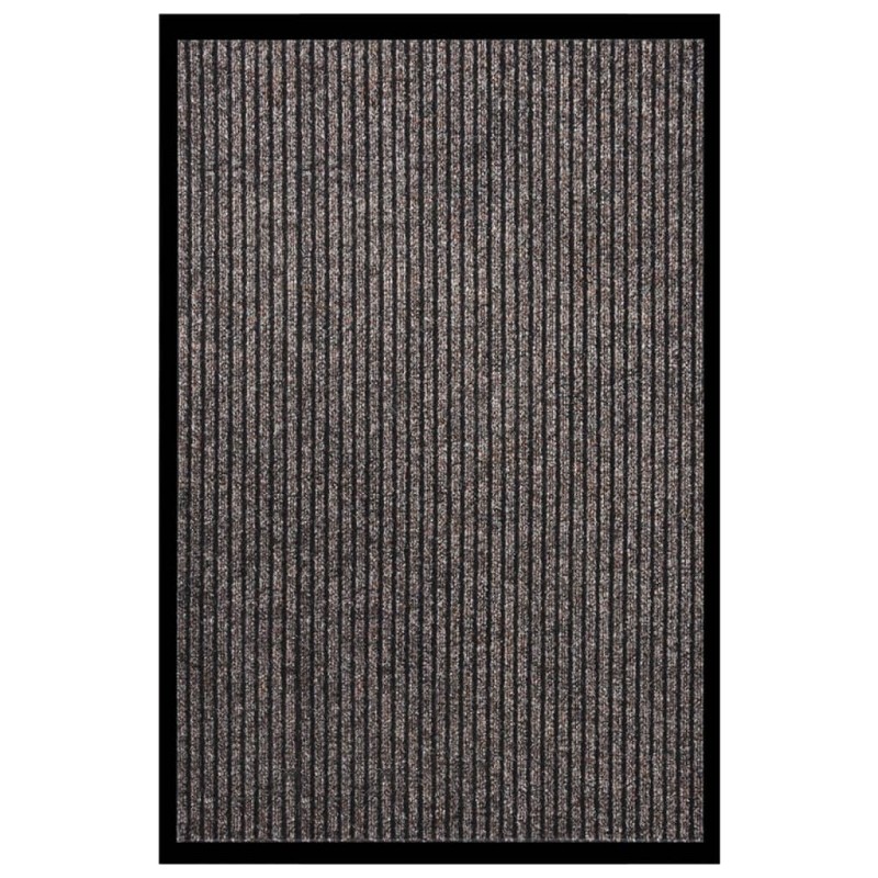 vidaXL Felpudo de rayas beige 80x120 cm vidaXL Felpudo de rayas beige 80x120 cm