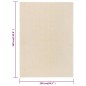vidaXL Alfombra de pelo corto crema 240x340 cm vidaXL Alfombra de pelo corto crema 240x340 cm