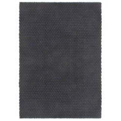 vidaXL Alfombra rectangular algodón antracita 120x180 cm