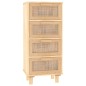 vidaXL Aparador marrón madera pino maciza y ratán natural 40x30x90 cm vidaXL Aparador marrón madera pino maciza y ratán natural 40x30x90 cm